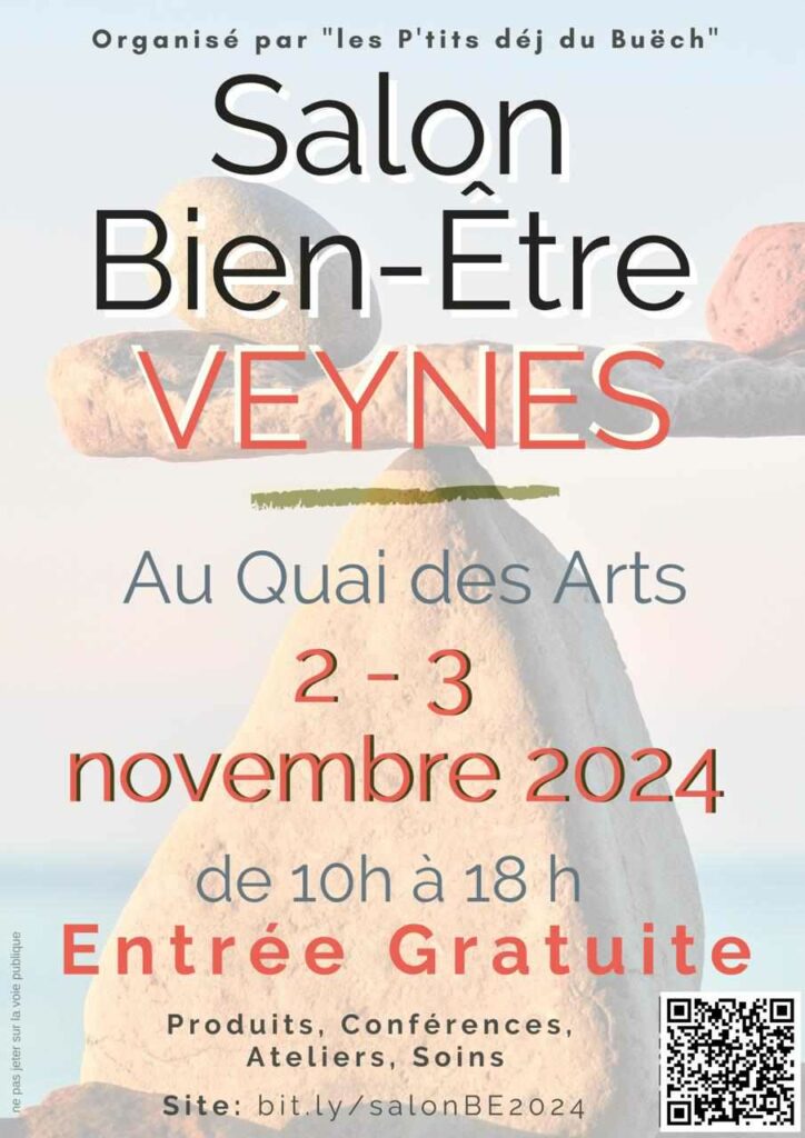 Affiche salon bien-être Veynes 2024 3ème édition