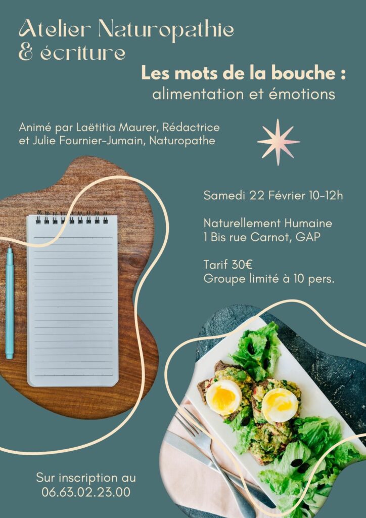 Ateliers d'écriture Alimentation et Emotions